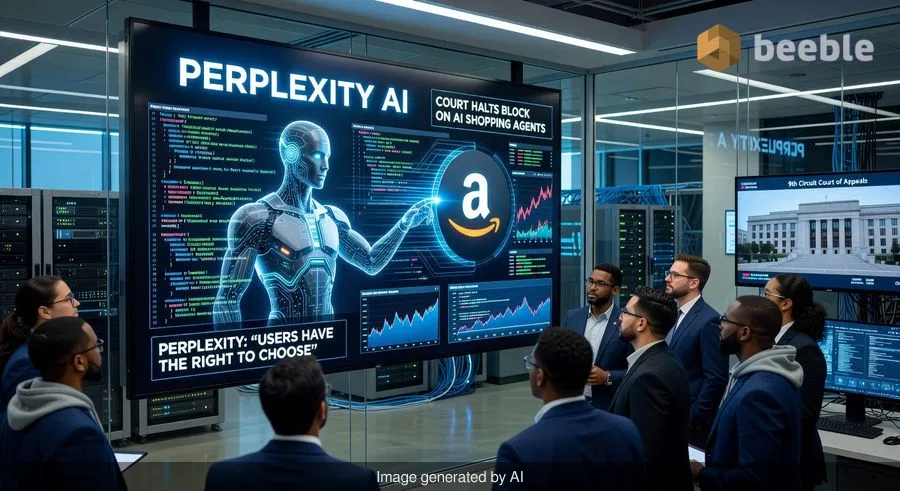 Apeliacinis teismas suteikė „Perplexity AI“ laikiną pergalę ginče dėl „Amazon“ apsipirkimo agentų