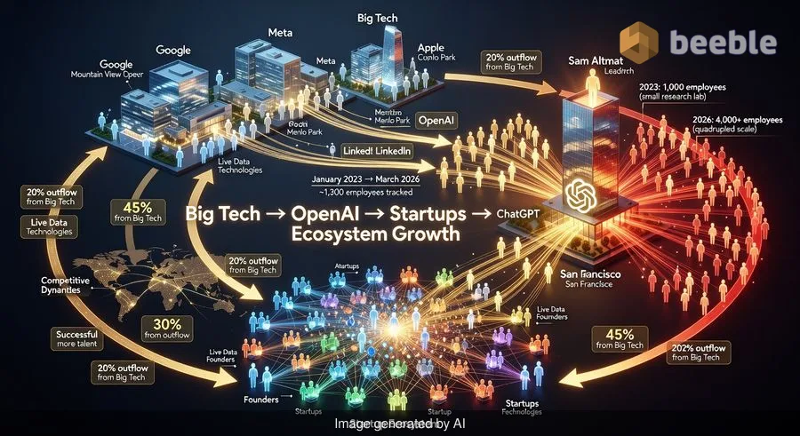 La órbita de OpenAI: mapeando la guerra de talento que impulsa la revolución de la IA