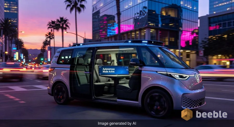 La realidad de los robotaxis: Volkswagen y Uber llevan el ID. Buzz autónomo a Los Ángeles