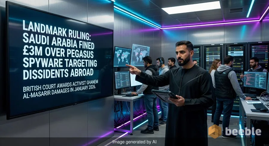 沙特阿拉伯因使用飞马间谍软件针对海外异见人士被罚款300万英镑