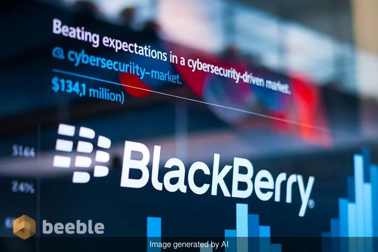 BlackBerry मजबूत अनुरोध के लिए राजस्व का अनुमान से अधिक, साइबर सुरक्षा सेवाओं की मजबूत मांग पर