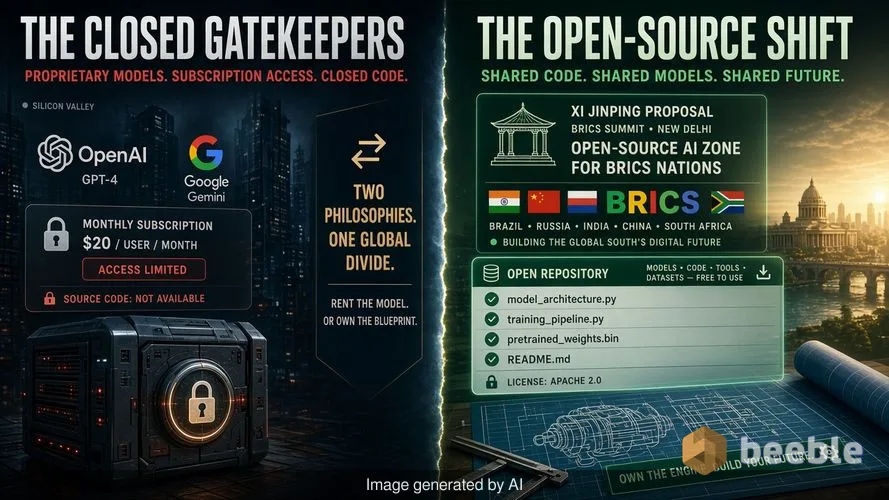 Il piano cinese per l'IA open-source è una sfida diretta al monopolio della Silicon Valley