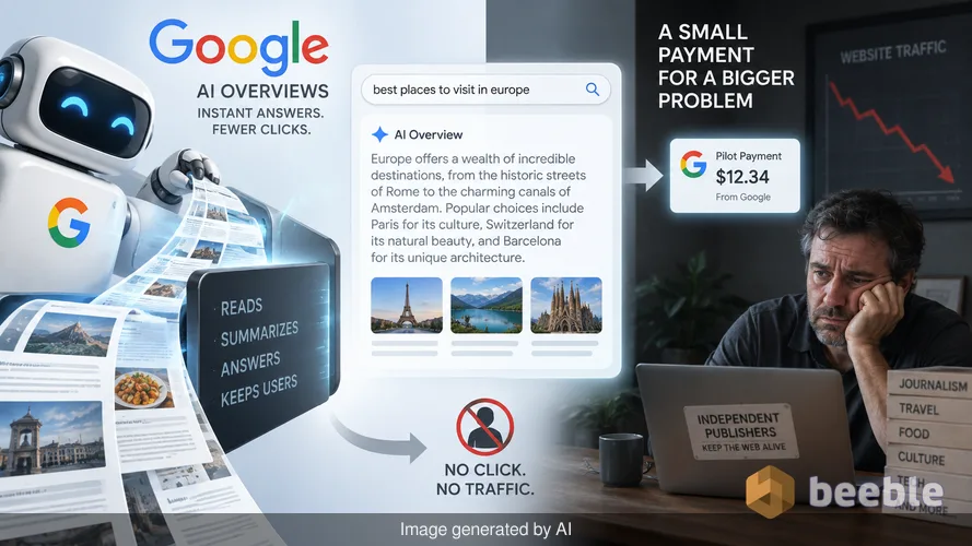 Google bietet nur Cent-Beträge für die Worte, die seine KI-Suche antreiben