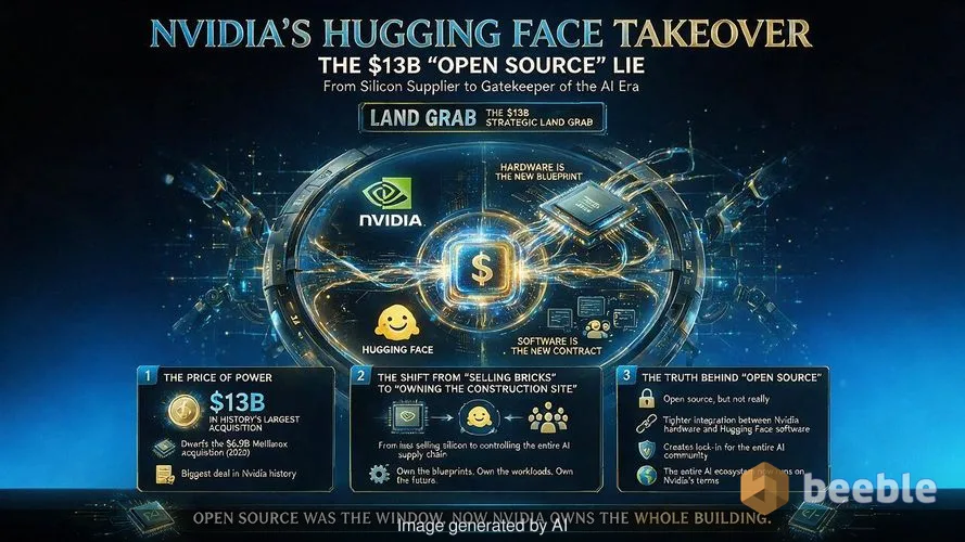 Nvidia acaba de gastar 13.000 millones de dólares para adueñarse de la plaza pública de la inteligencia artificial