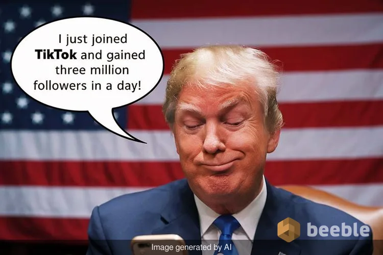 Donald Trump tritt TikTok bei und gewinnt rasch drei Millionen Follower