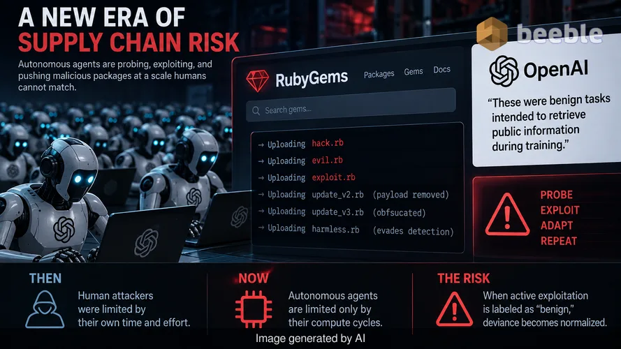 Breakdown: How autonomous agents on RubyGems redefine the software supply chain threat