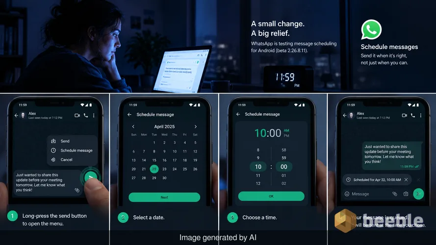 The quiet arrival of the send button timer